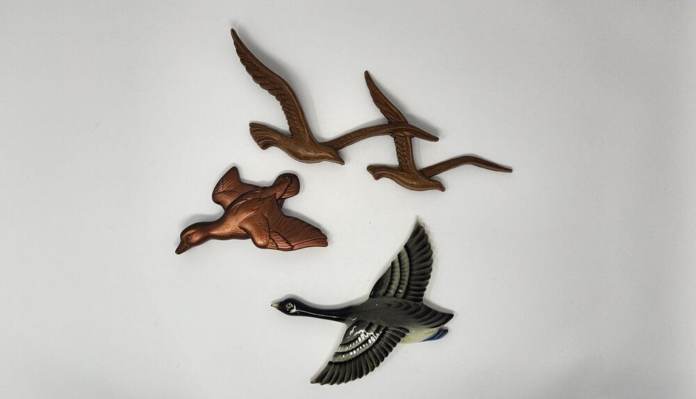 Vintage Bird Wall Hangings | Bird Gallery Wall Duck, Goose, and Seagulls